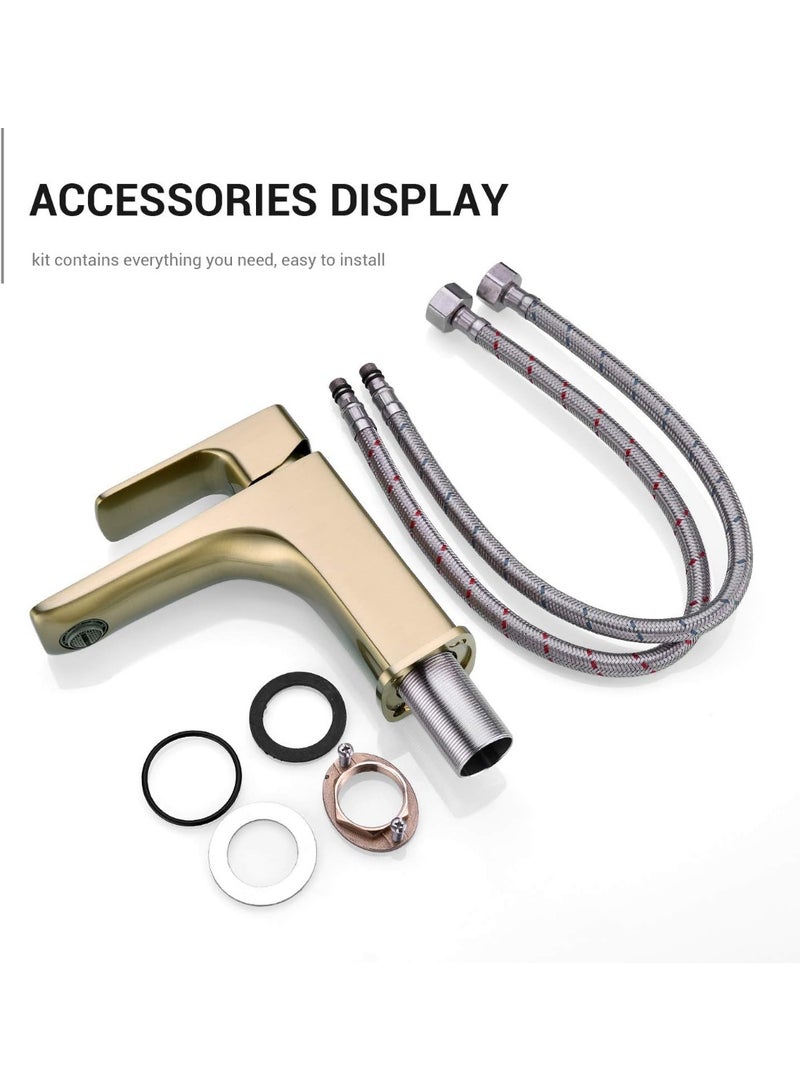 واي دي صنبور حمام عصري بمقبض واحد بتصميم أنيق، سهل التركيب، وهيكل متين، لتحديث حوضك بشكل أنيق وعملي، مثالي لحمامات المنازل والفنادق. - Image 4